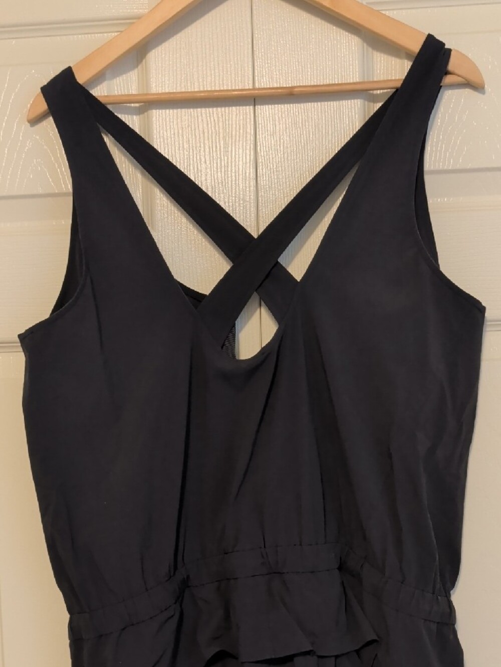 lululemon athletica Back In Time Black Sleeveless Zip-Front Utility Jumpsuit - Picture 9 of 10